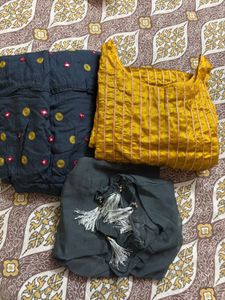 Elegant Yellow suit with Shrara and duppata