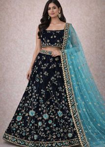 Designer Velvet Lehenga Choli