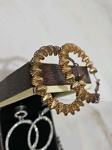 Chic Hoop Earrings &amp; Beaded Necklace Set