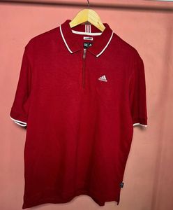 Adidas Red Polo T-Shirt