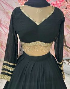 Elegant Black Lehenga Choli Set