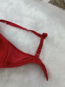 Red Bra and Panty Set