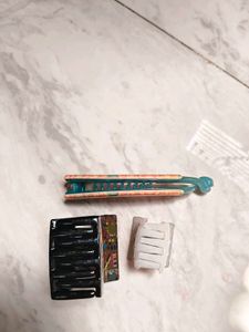 colourful printed banana hair clip for women