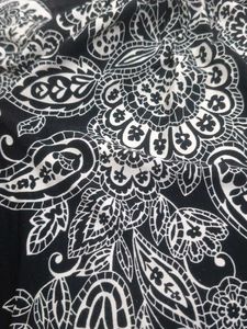 Black &amp; White Print Dress