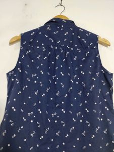 Levi's Navy Blue Floral Printed Sleeveless Top