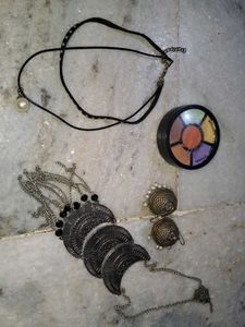 Assorted Jewelry & Makeup Lot