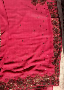 Blush Pink Colour Sequence Saree