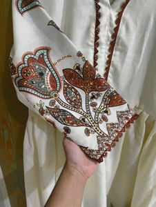 Elegant White Printed Kurta