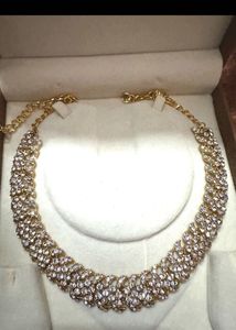 Artificial Diamond Sparkling Crystal Statement Nec