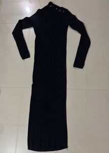 Elegant Black Long Sleeve Dress
