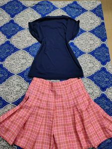 Cute Butterfly T-shirt and Skirt Co Ord set