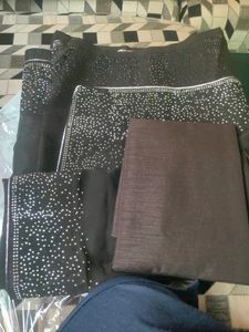 Women Black Saree