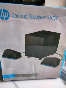 New HP X1000 30W 2.1 Channel Micro USB, Aux Subwoo