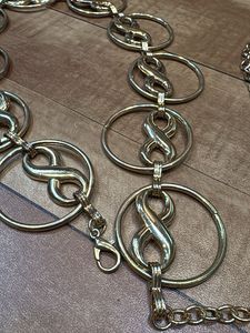 Chic Gold Chain Belt with Infinity Accents