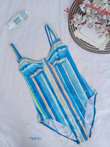 Striped One-Piece Swimsuit