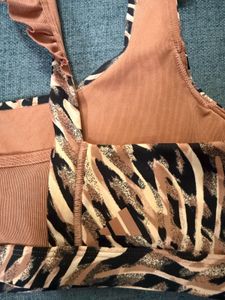 Adidas Zebra Print Sports Bra