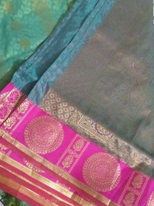 Elegant Silk Blend Saree