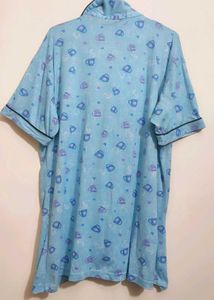 Cyan Color NightSuit For 42 Bust