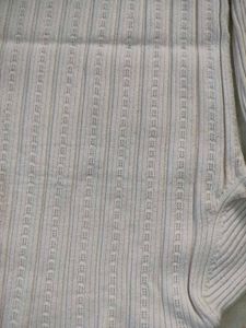 Cream Ribbed Knit Sweater