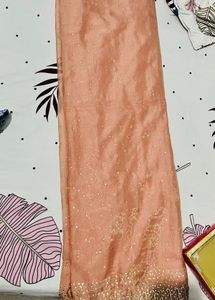 stone work silk saree