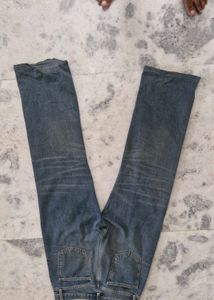 Zara Blue Wash Straight Leg Jeans