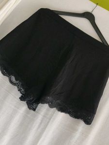 Asos Black Lace Trim Sleep Shorts