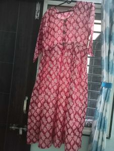 Stylish Pink anarkali Kurta