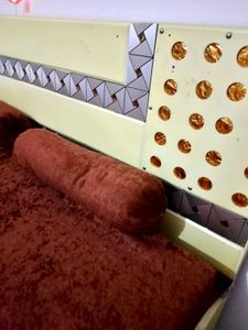 SOFA cum BED with Storage &amp; Bolster pillows