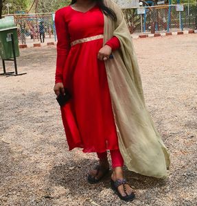 Pink Colour... Anarkali Dress