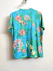 Men's cotton floral tshirt