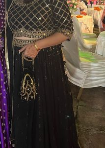 Designer Black & Gold Lehenga Choli Set
