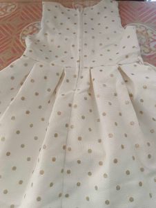 Girl Off White Frock