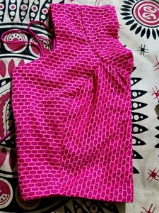 Pretty Pink Princess Cut Blouse