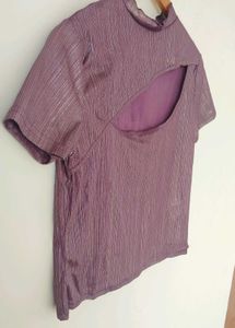 Purple Cutout Crop Top 💜