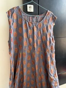 Beautiful Grey Anarkali Kurta with jacket