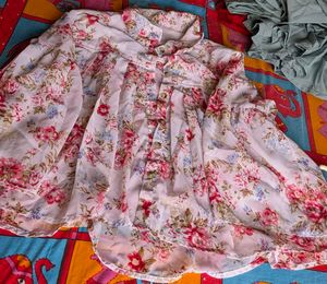 Floral Print Sheer top