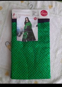 Tissue Plain Jacquard Saree With Attached Blo
