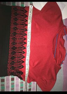 Red &amp; Black Casual Dress