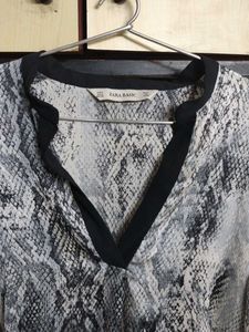 Snake print Zara top