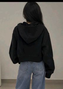 Black Zip-Up Hoodie