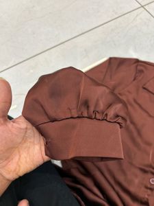 Elegant Brown Button-Down Shirt
