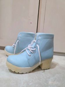 Blue Ankle Boots