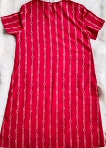 Red &amp; White Striped Dress
