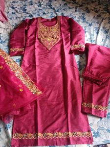 Beautiful Silk Kurta Set with Dupatta
