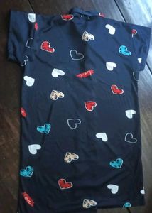 Cute Heart Print Pajama Set