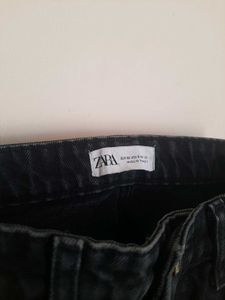 ZARA Black Flared Denim