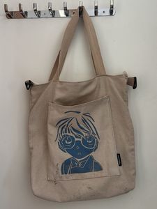 Cute Anime Print Tote Bag