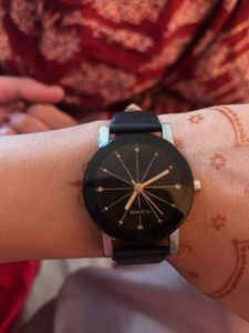 Stylish Black Quartz Watch