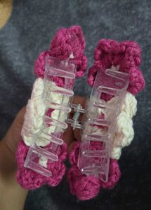 Handmade Crochet Flower Hair Clutcher