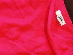 Chic Pink Batwing Sleeve Top